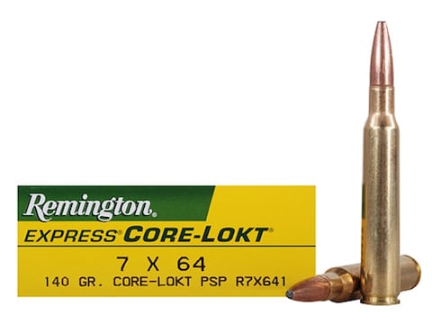 Remington Core-Lokt Ammo 7x64mm Brenneke 140 Grain Core-Lokt Pointed