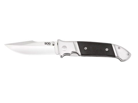 SOG Fielder Folding Knife 3.3" Clip Point 7Cr13 Stainless Steel Blade