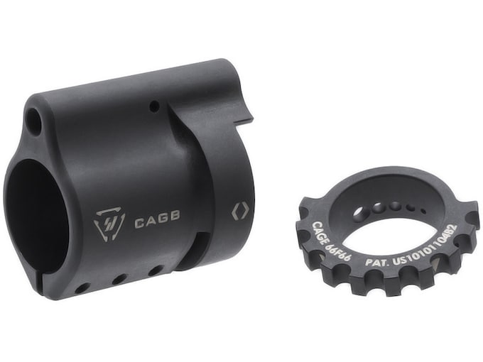 Strike Industries Collar Adjustable Gas Block AR-15, LR-308 0.750" Matte Black