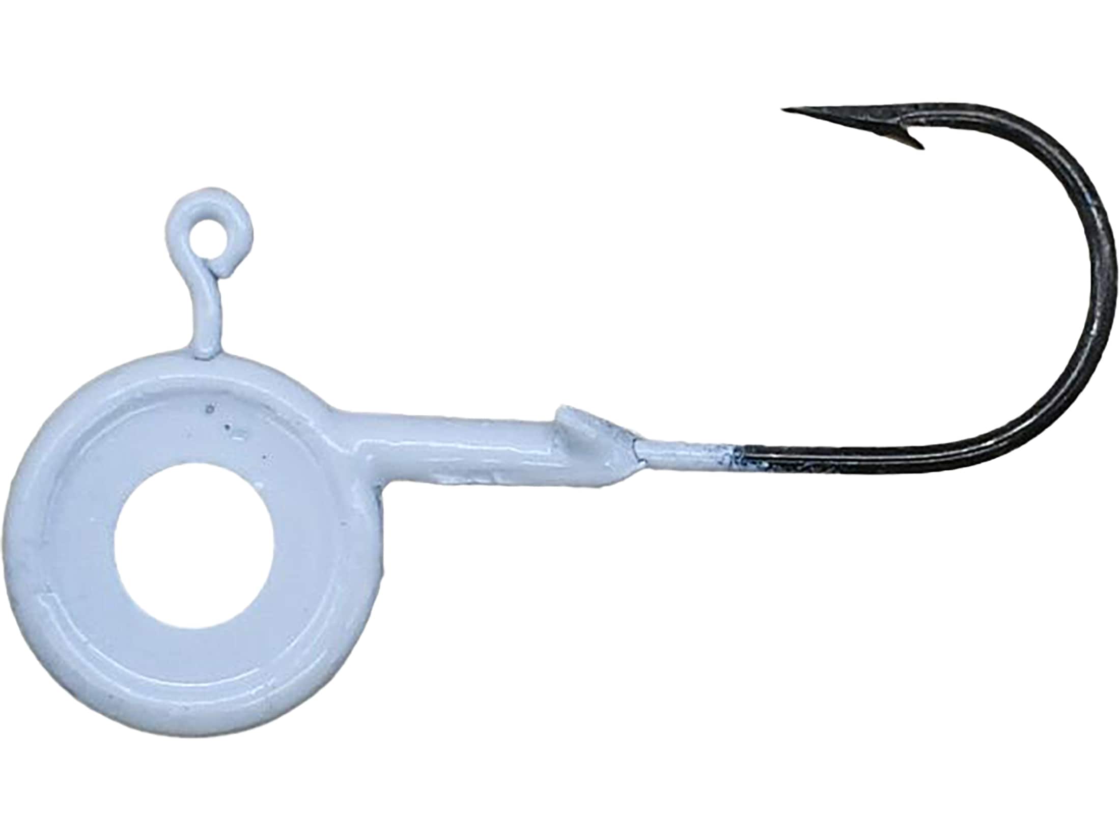 Crappie Eye Hole Pill Head 1/16oz Jighead White