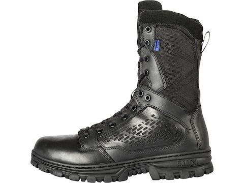 5.11 EVO 8" Side Zip Tactical Boots Leather and Nylon Black Men's