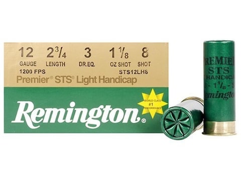 Remington Premier STS Target Ammunition 12 Gauge 2-3/4" 1-1/8 oz #8 Shot Box of 25