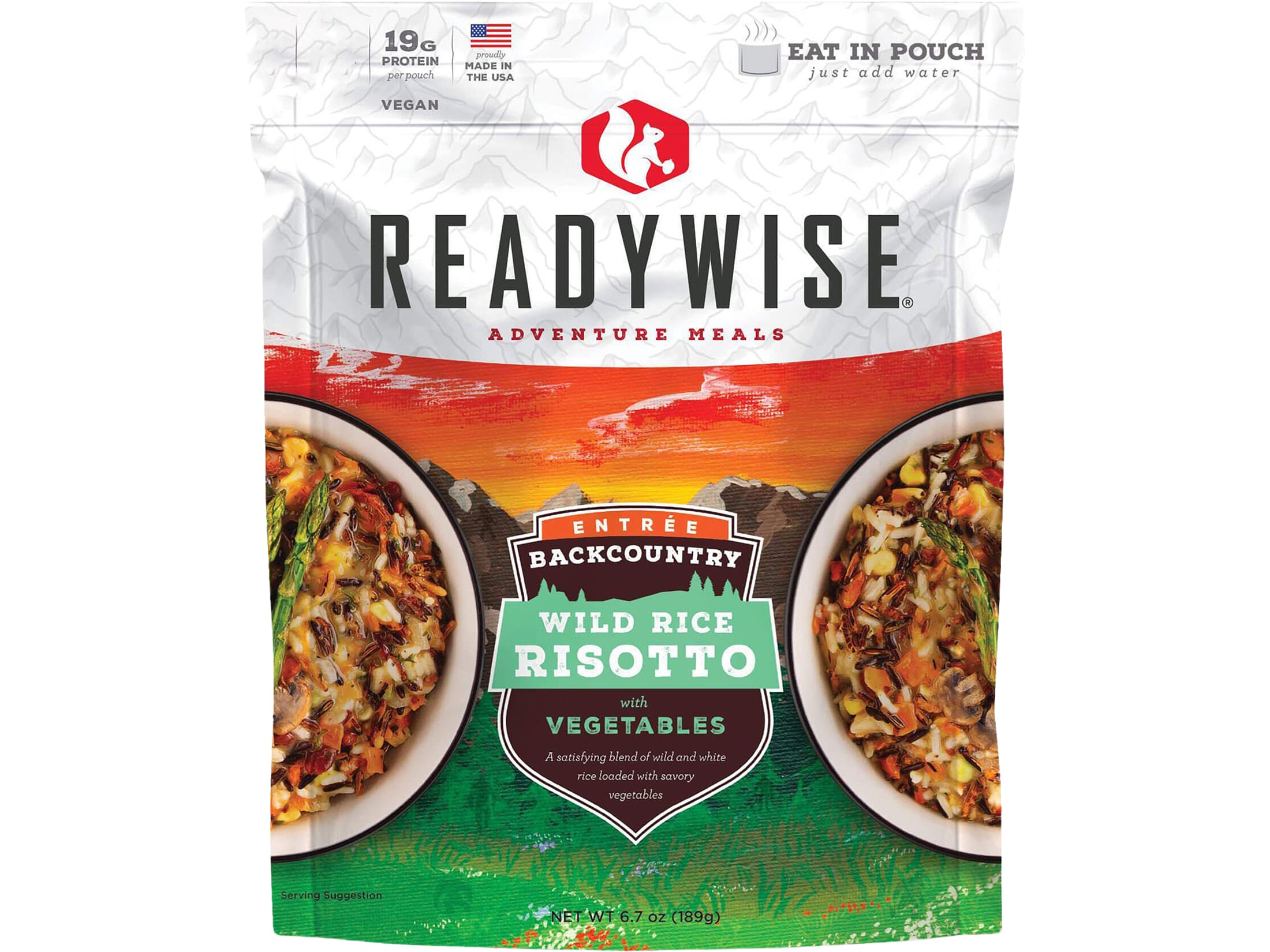 ReadyWise Backcountry Wild Rice Risotto Vegetables Freeze Dried Food