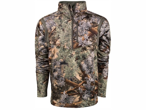 King's Camo Men's Hunter 1/4 Zip Long Sleeve Shirt Polyester
