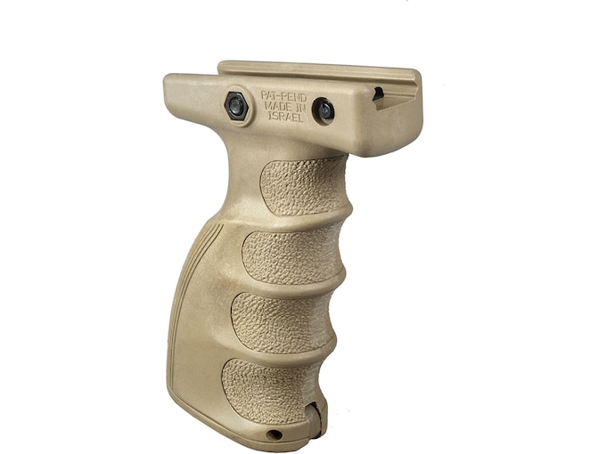 FAB Defense AG-44S QR Ergonomic Foregrip Polymer With Flat Dark Earth Finish & Finger Grooves for Picatinny Rail