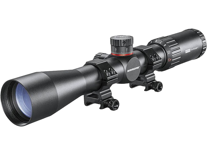 Simmons Pro Target Rifle Scope 30mm Tube 4-12x 40mm Mil-Dot Reticle Matte Black