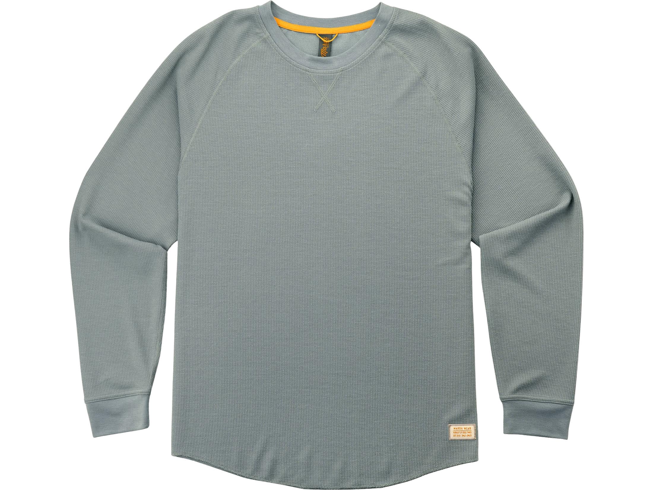 Marsh Wear Men's Surfside Waffle Knit Long Sleeve Shirt Steel Medium