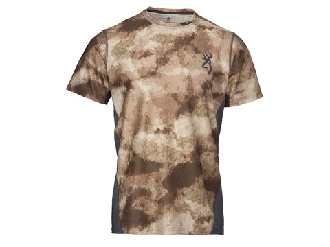 Browning Men's Hell's Canyon Speed Plexus-FM Base Layer Short Sleeve Shirt Polyester/Nylon