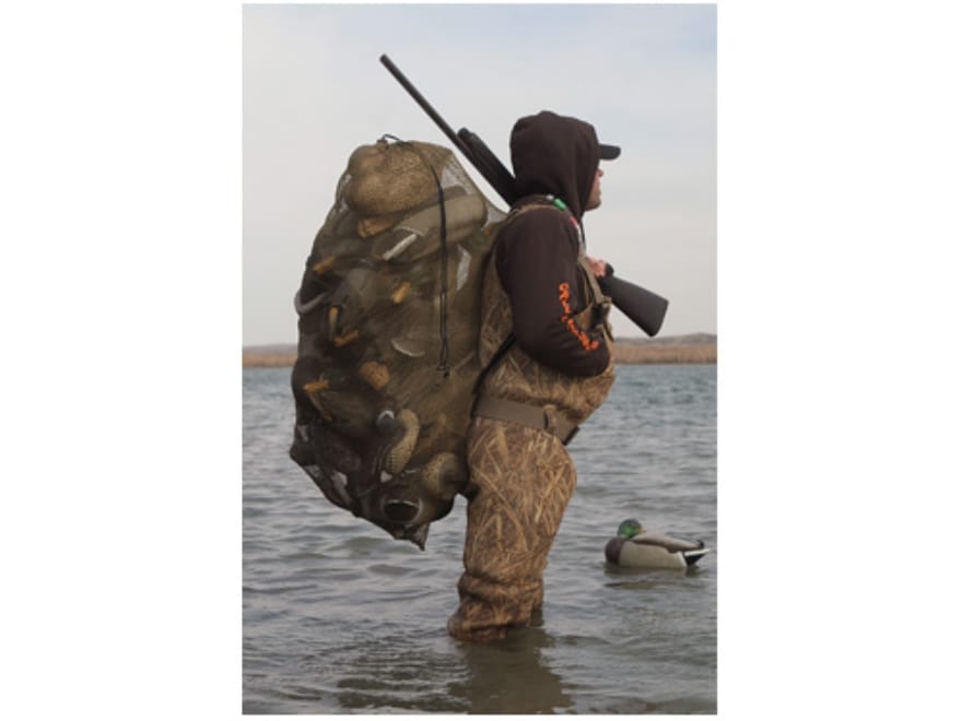 GHG Standard Duck Decoy Bag Holds 30 Decoys Mesh Dark Moss Green