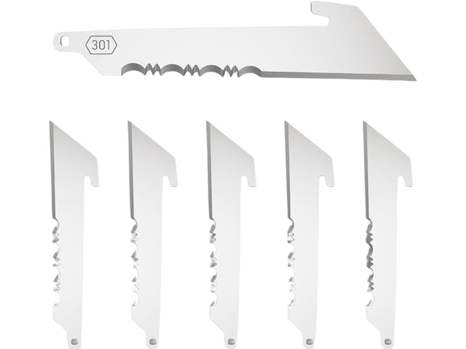 OUTDOOR EDGE 3″ UTILITY BLADES – W/SERRATIONS BLACK BLADE 6-PK | USA Gun Store