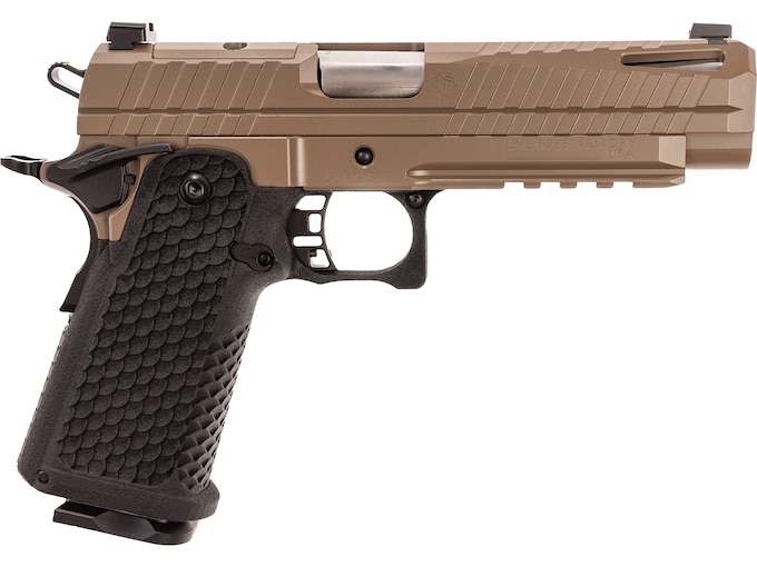 Live Free Armory Apollo 11 Flat Dark Earth / Black 9mm 4.9″ Barrel 17-Rounds