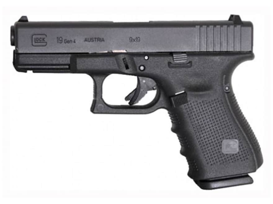 Glock 19 Gen 4 9mm Luger Pistol 4.02 Barrel 15+1 Round Black