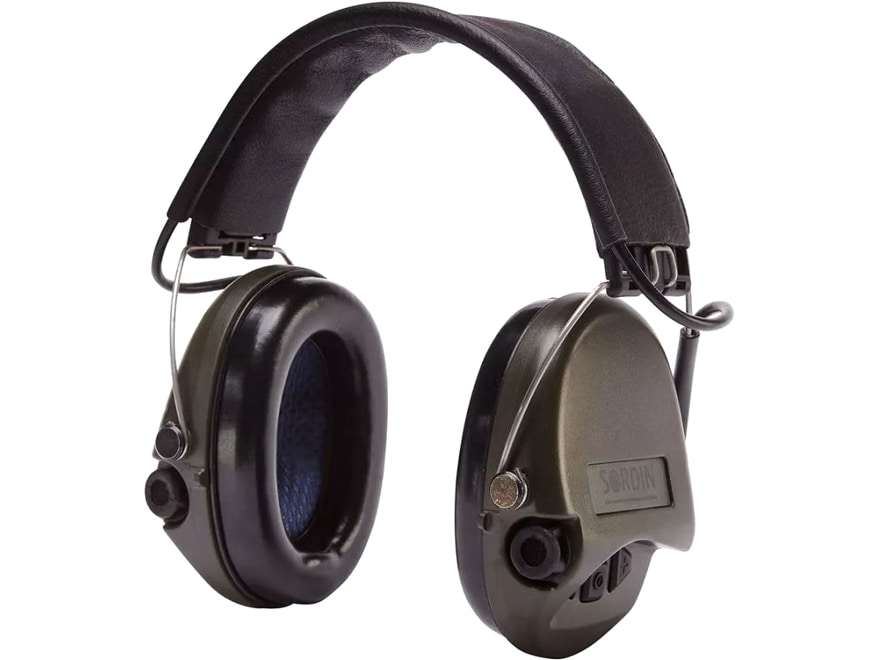 Sordin Supreme-Pro Electronic Earmuffs (NRR 18dB) Black