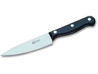 Spyderco Z-Cut Pointed Kitchen Knife Plain Blade Black Handle