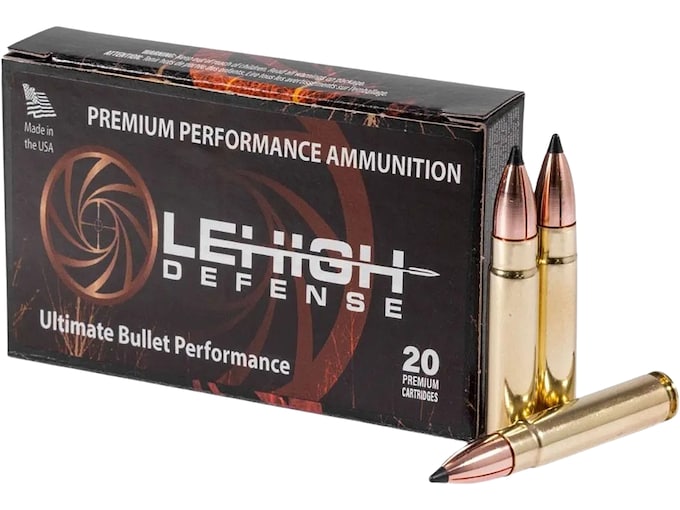 Lehigh Defense Tipped Maximum Expansion 300 HAMR Ammo 115 Grain Polymer Tip Lead Free Box of 20