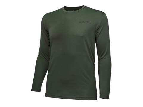 Beretta Men's US Tech Long Sleeve T-Shirt Polyester Green 2XL