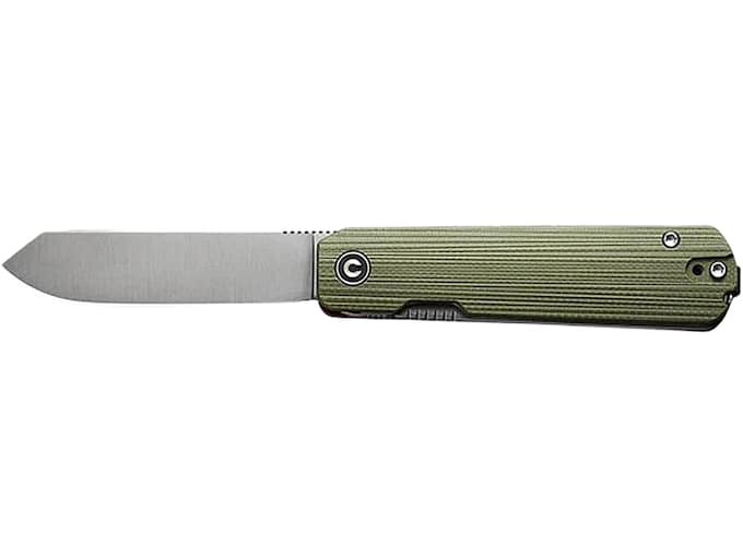 CIVIVI Sendy Pocket Knife 2.83″ Clip/Spey Nitro-V Satin Blade G-10 Handle Green