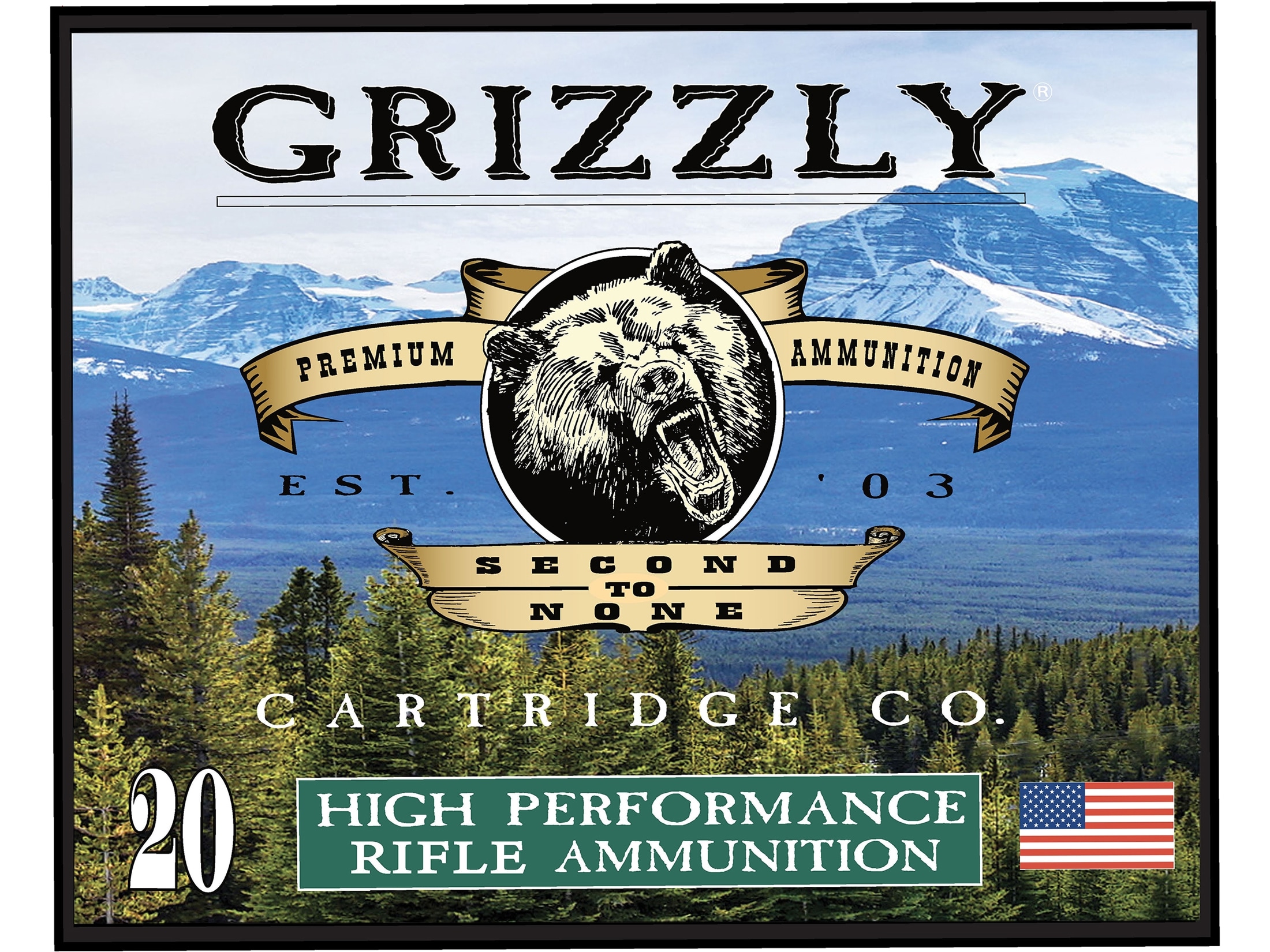 Grizzly Cartridge Trophy Grade 444 Marlin Ammo 270 Grain Solid Box of