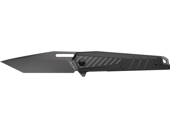 Real Avid Rav 6 Folding Knife 3.4″ Tanto Point 8Cr13MoV Titanium Blade Aluminum Handle Carbon Fiber