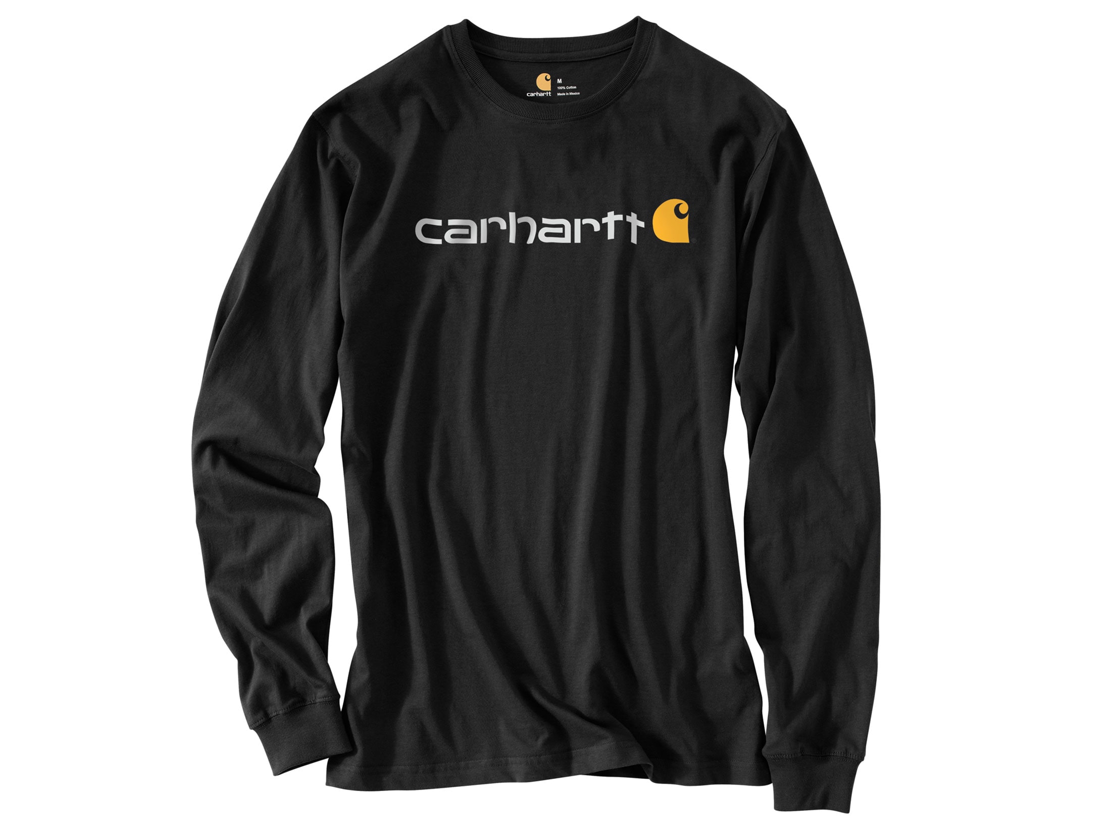 Carhartt Men's Signature Logo Midweight Jersey Graphic T-Shirt Long