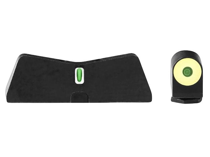 XS DXT2 Night Sight Set for Glock 17, 19, 22, 24, 26, 27, 31, 36, 38 Big Dot Tritium Front, Tritium Stripe Rear Yellow