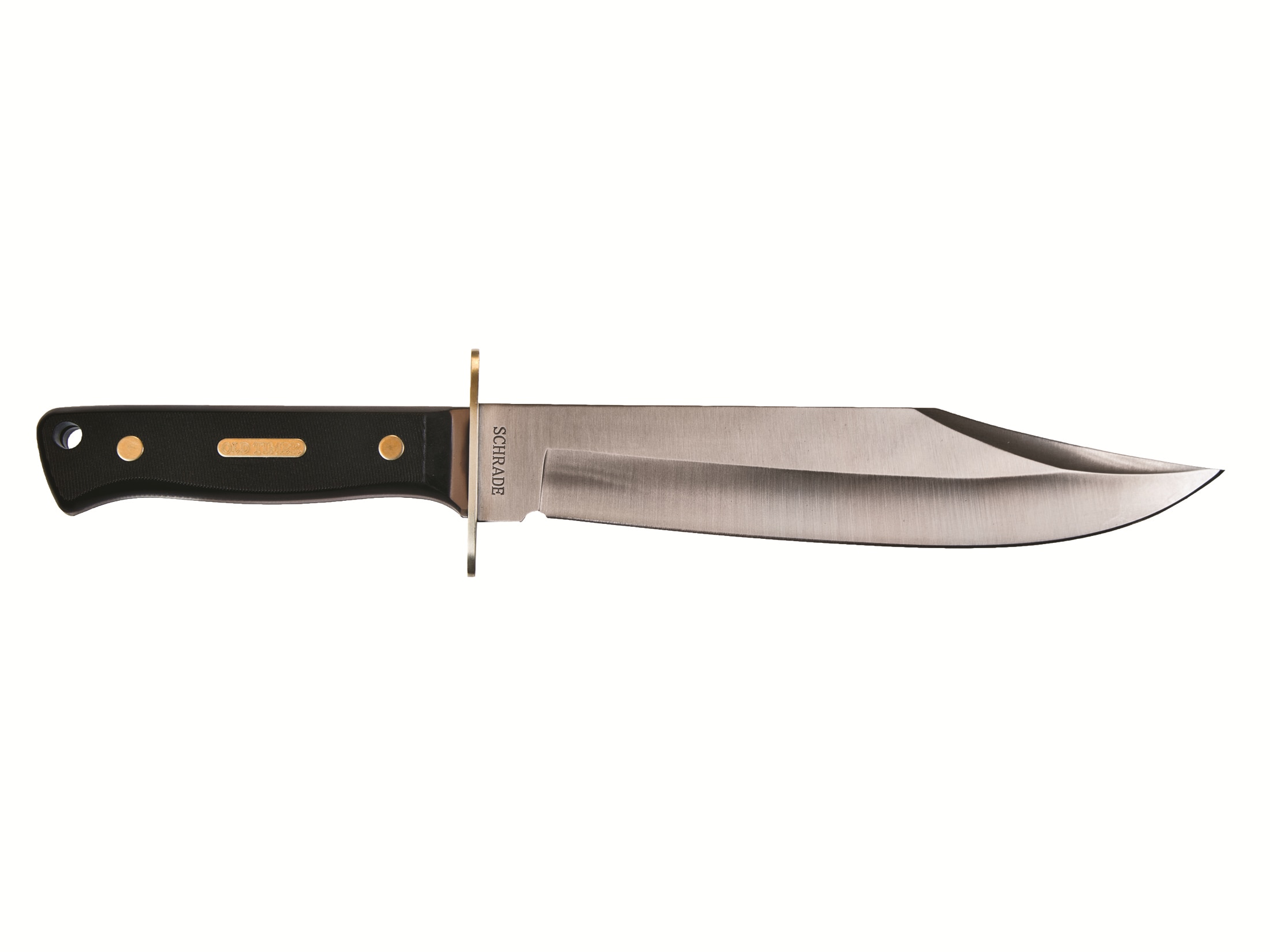 Old Timer Bowie 10 Clip Point SS Blade Sawcut Handle Black