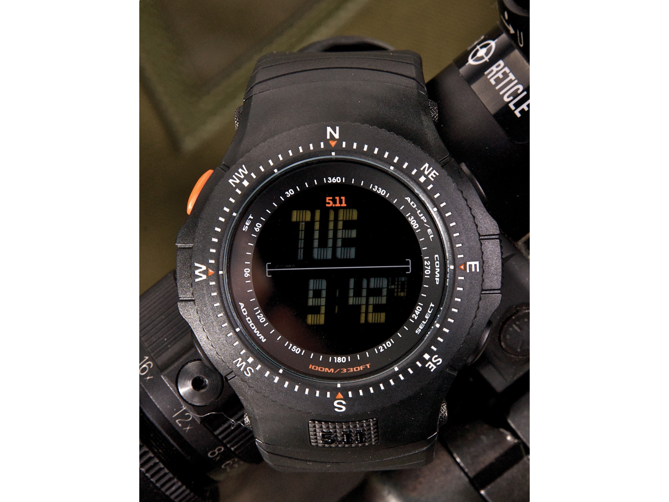 time+ NATO G10 Ballistic Nylon Military Watch Strap Orange