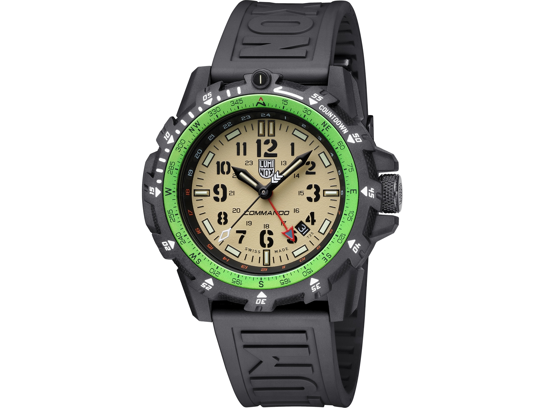 Luminox Spartan Watch Polymer Case Rubber Strap Black