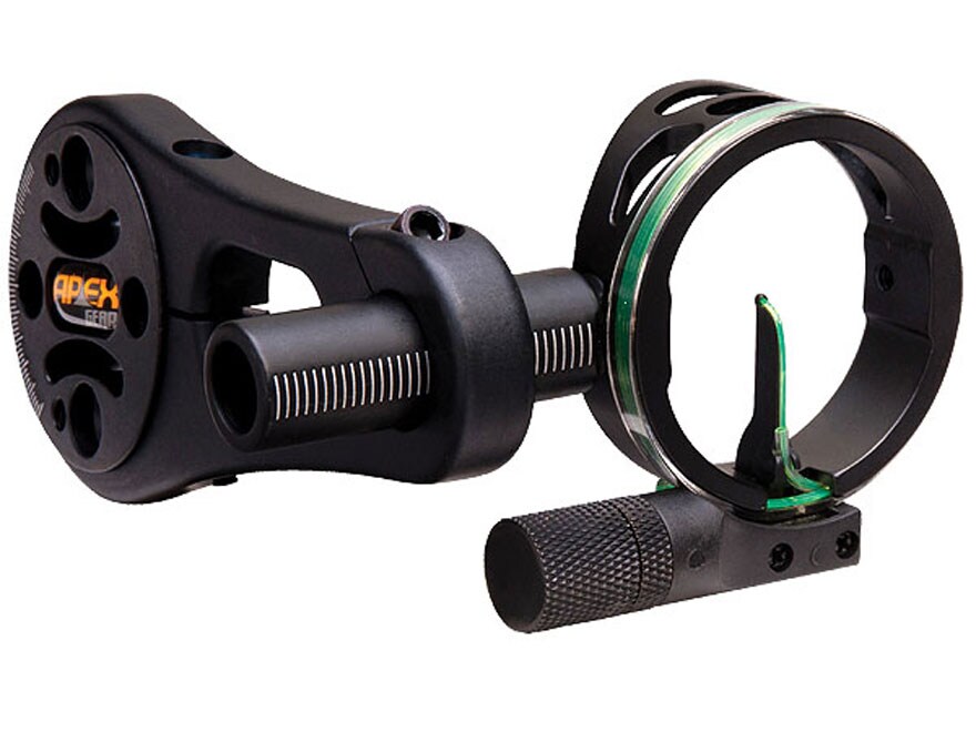 Apex Gear Atomic 1-Pin Bow Sight .019 Diameter Pin Black