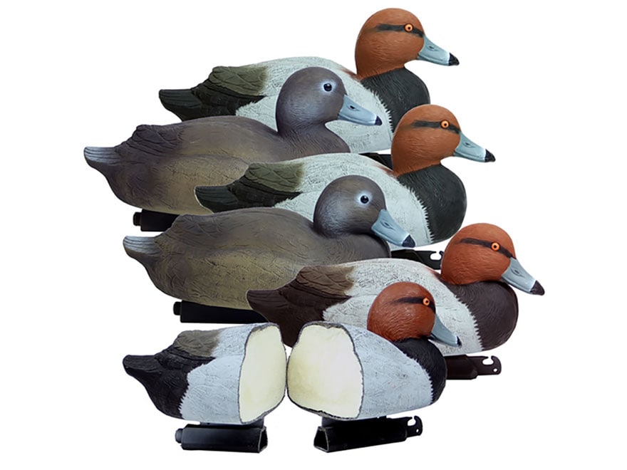 Higdon Battleship Foam Filled Redhead Duck Decoy Polymer 6PK