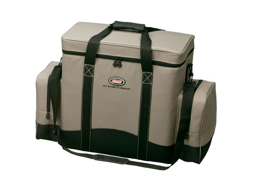 Coleman Hot Water on Demand Water Heater Carry Bag Nylon Tan Black