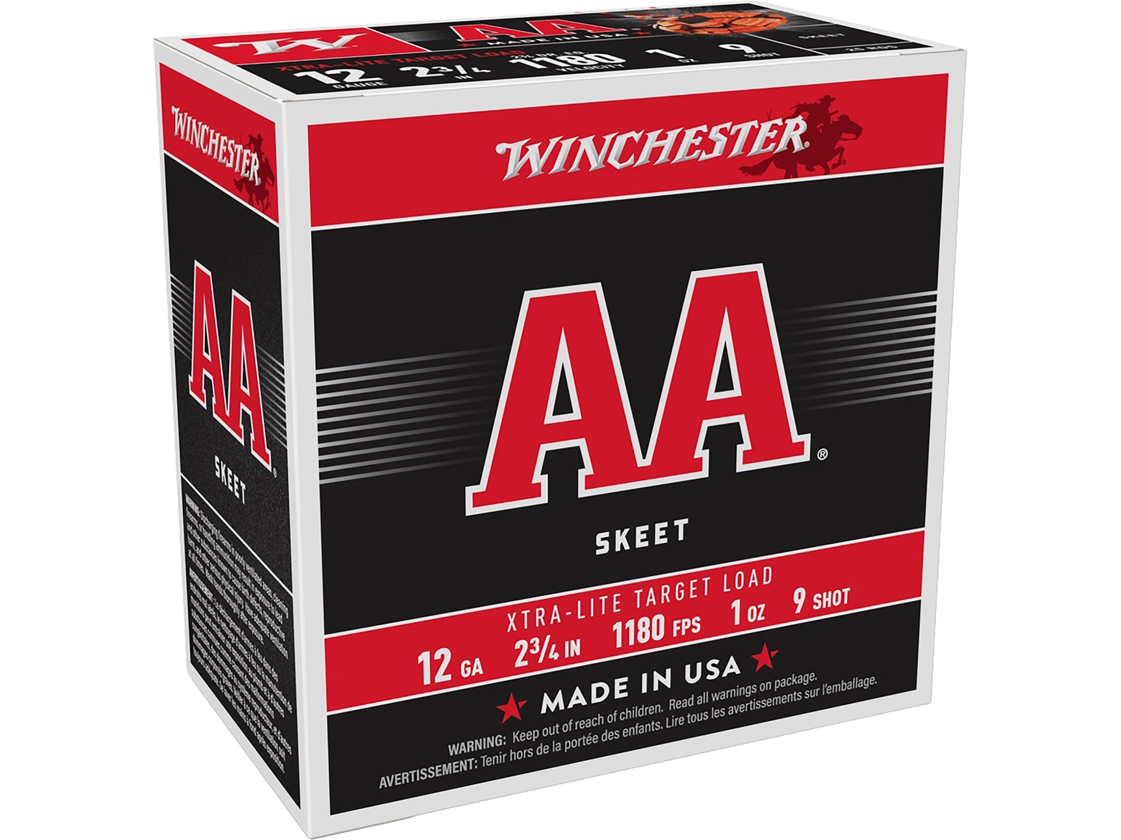 Winchester AA Xtra-Lite Target 12 Ga Ammo 2-3/4 #8-1/2 Lead Shot 1oz