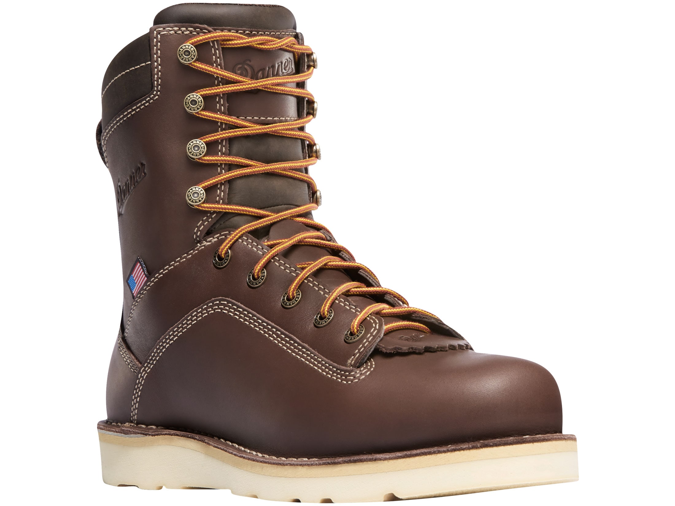 Danner Quarry USA 8 GORE-TEX Alloy Toe Work Boots Leather Brown Wedge