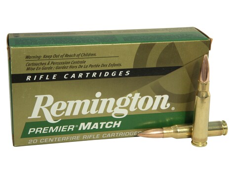 Remington Premier Match Ammunition 308 Winchester 168 Grain Sierra MatchKing Hollow Poi...