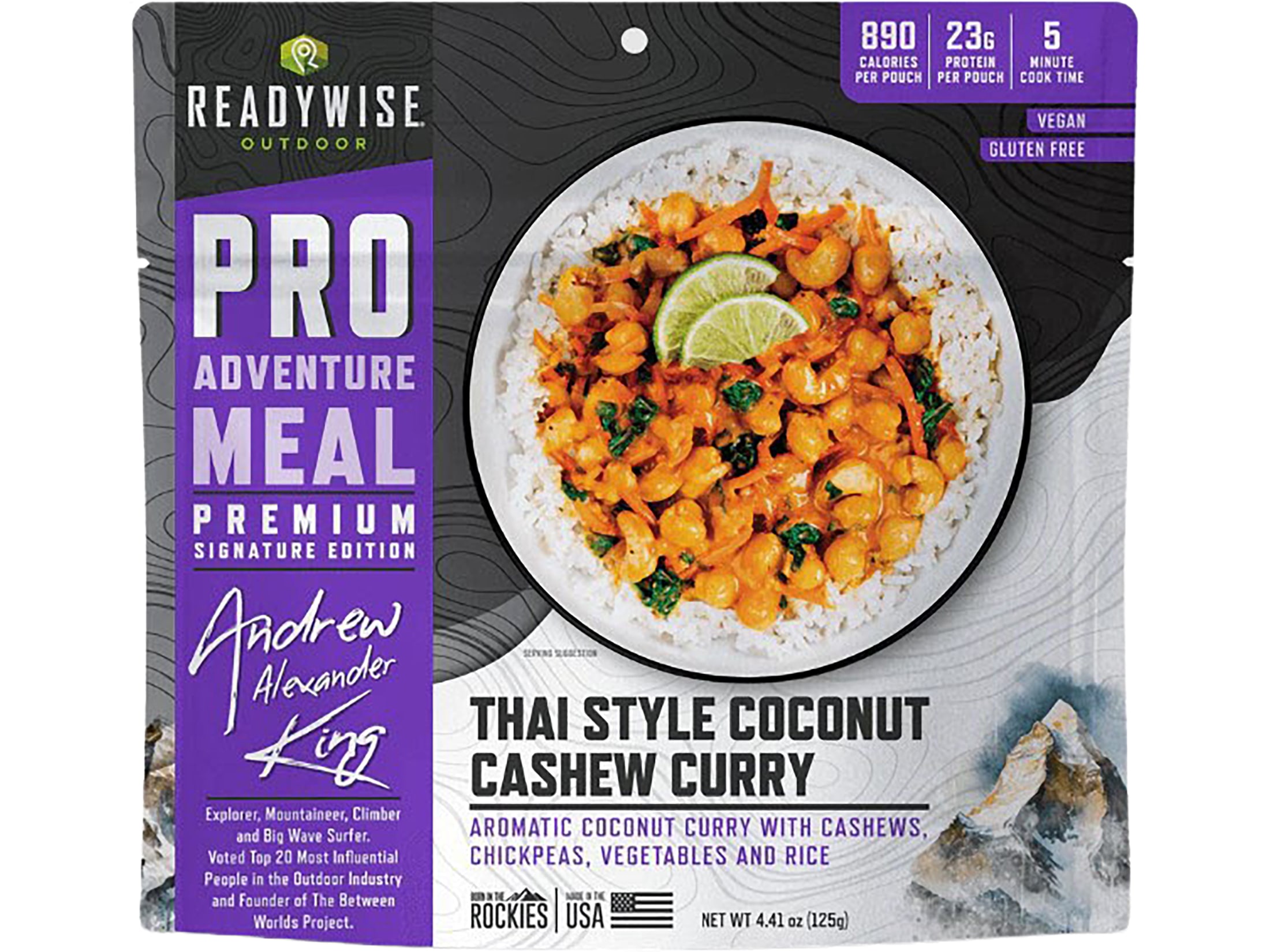 Pro Meals ReadyWise Outdoor Pro Meal Homestyle Thai Coconut Cashew Curry Freeze