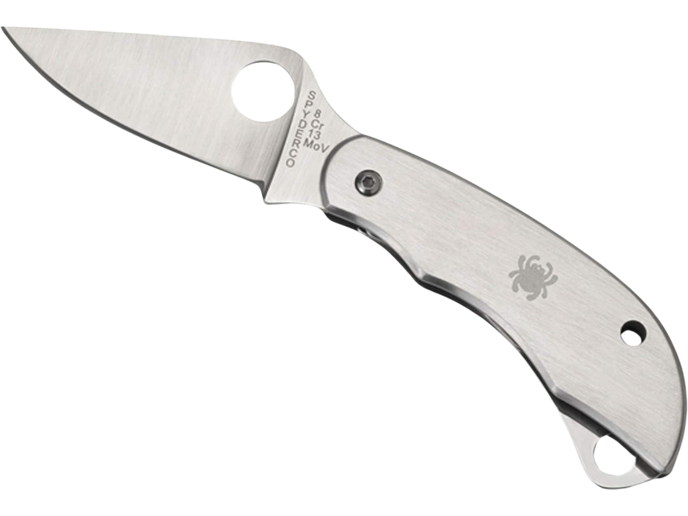 Spyderco ClipiTool Scissors Folding Pocket Knife 2 Drop Point 8Cr13MoV