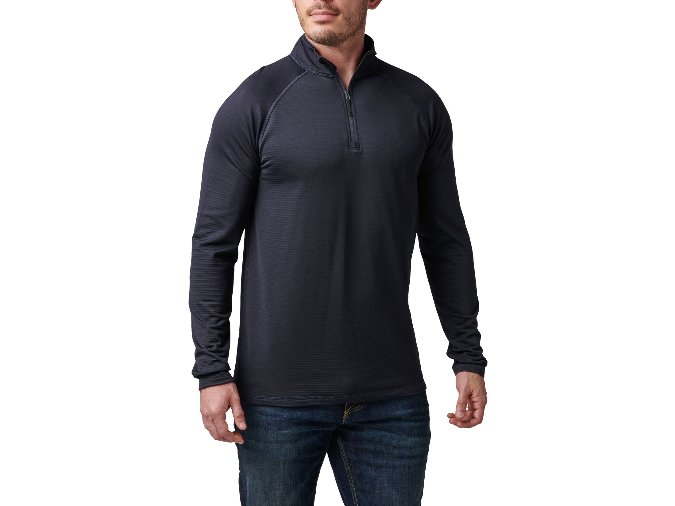 5.11 Men's Stratos Quarter Zip Coyote Large