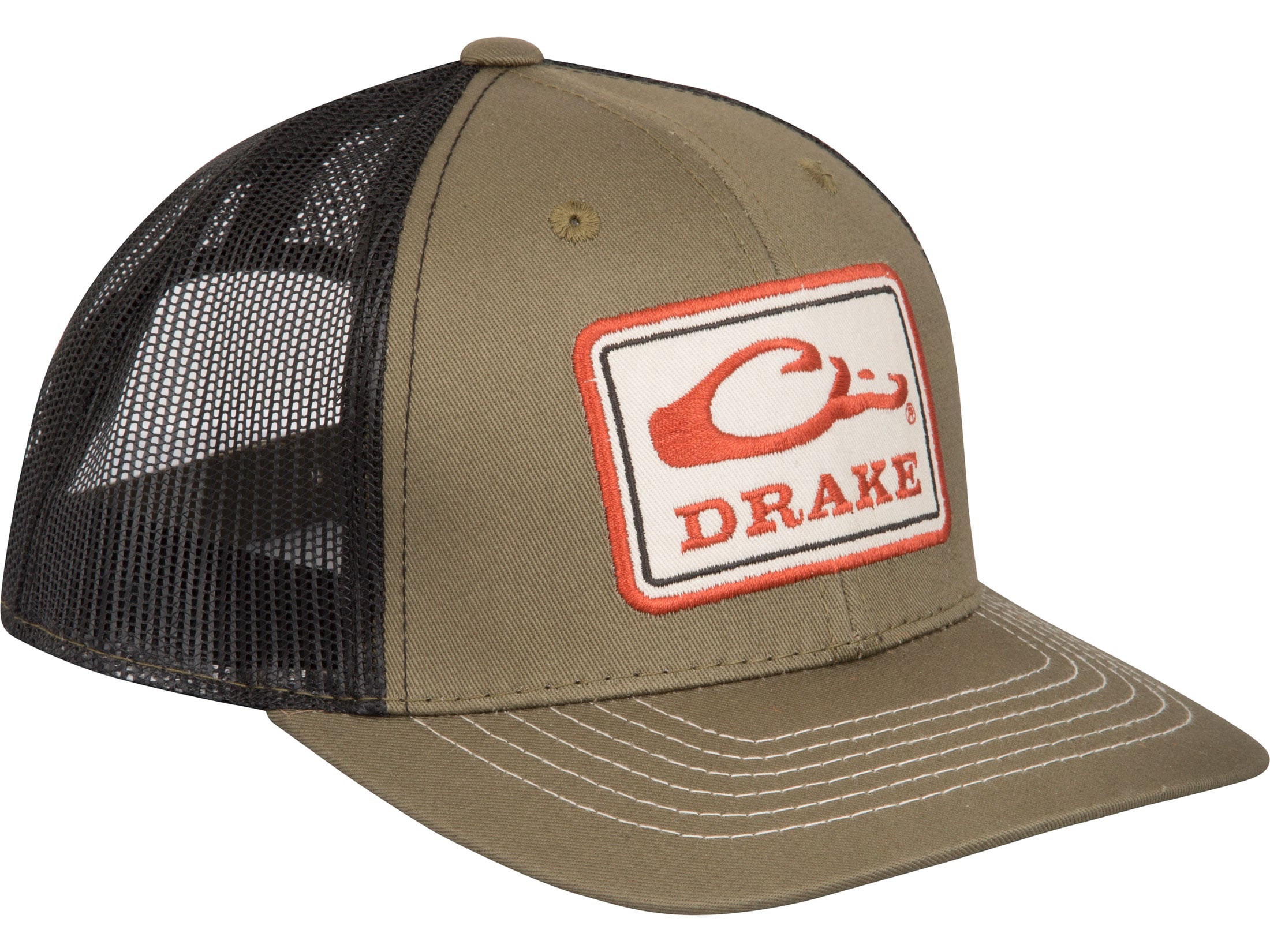 Drake Square Patch Mesh Back Hat Charcoal/Black
