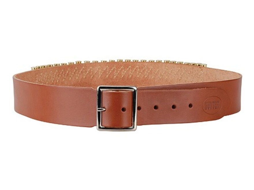 Hunter Cartridge Belt 2 38 Cal 25 Loops Leather Brown Medium