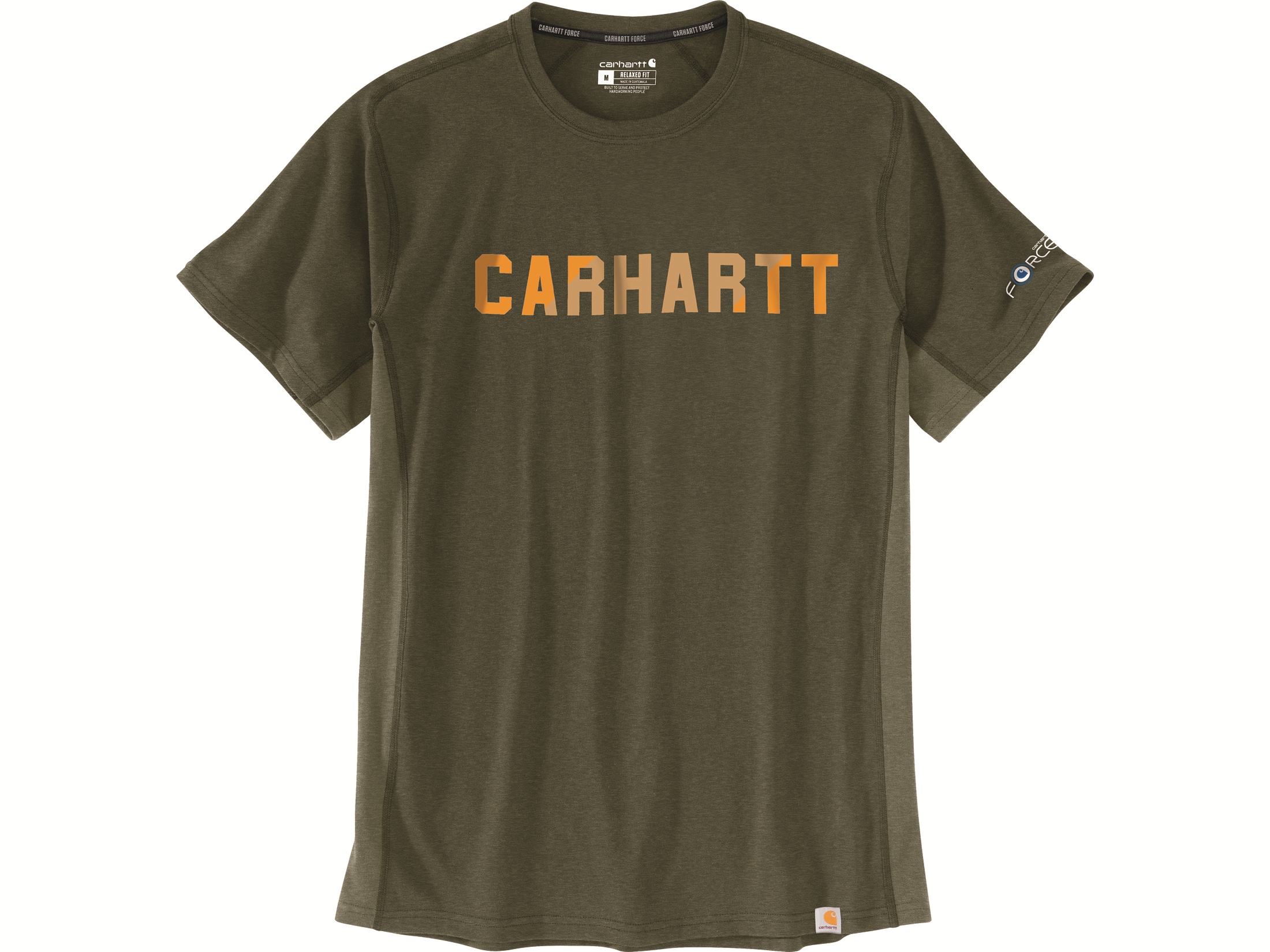 Carhartt Men's Force Relaxed Fit Midweight Block Graphic Short Sleeve