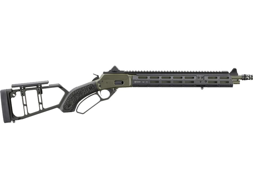 Marlin 1984 Mad Pig Tactical Lever Action Rifle 357 Magnum 16.1" OD Green Threaded Barrel OD Green Frame Black Skeleton Stock