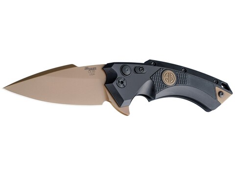 Sig Sauer X5 Emperor Scorpion Folding Knife 3.5" FDE Spear Point Blade Aluminum/G-10 Ha...