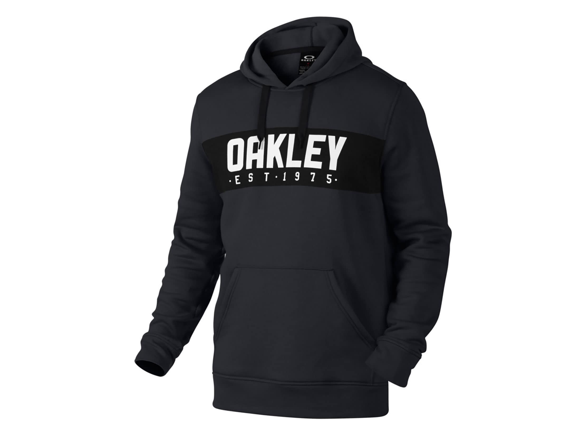 Oakley Men's Hooded Fleece Sweatshirt O-Hydrolix Jet Black Heather XL