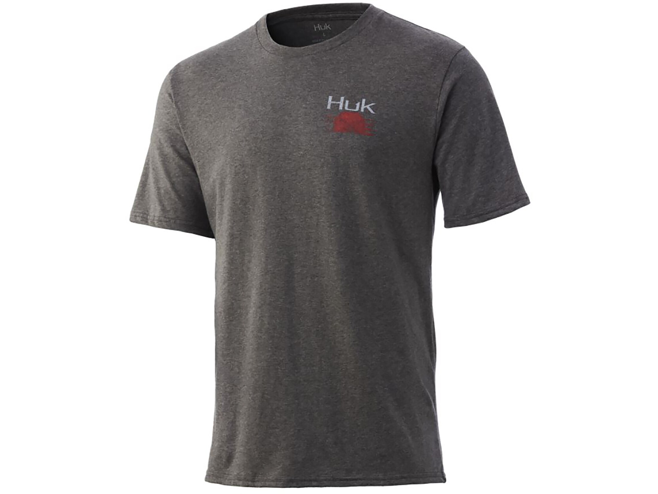 Huk Men's Striped Horizon T-Shirt Volcanic Ash Heather XL