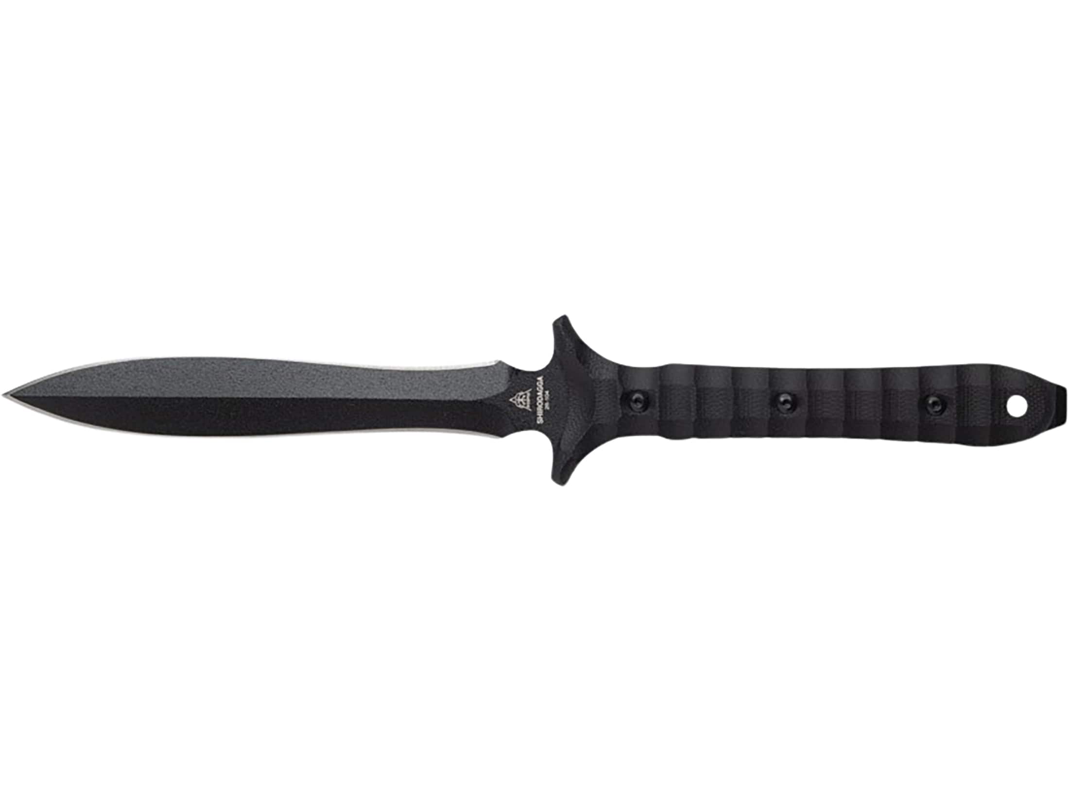 激レアG-RAP FATAL FRESH CURRENCY TOPS Knives Shirodagga Fixed Blade Knife 5.5 Dagger 1095 Black