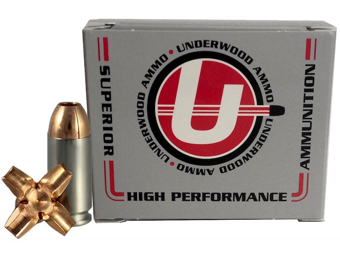 Underwood 40 S&W Ammo 140 Grain Lehigh Maximum Expansion Solid Hollow Point Lead Free Box of 20