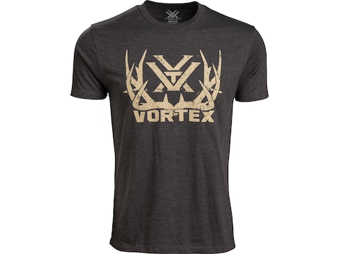 Vortex Optics Men's Full Tine Short Sleeve T-Shirt Charcoal Heather XL