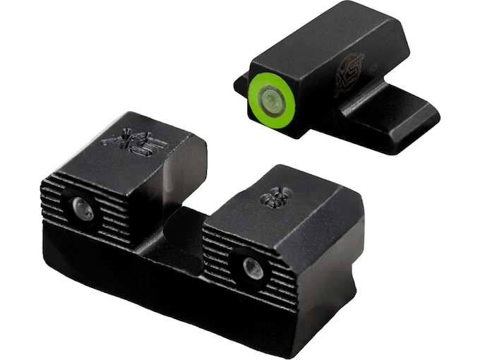 XS Sight Systems Sight Set R3D 2.0 Green Standard Height Sig P320, P365, P226, P229; Springfield XD(M)(S)(E), HellCat; FN 509