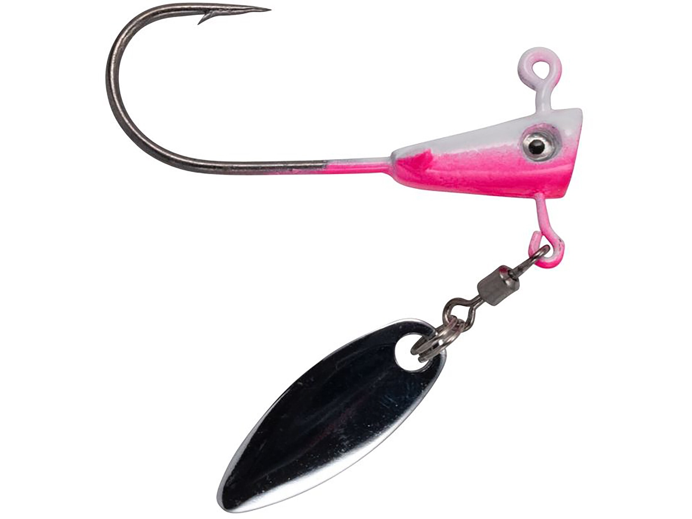 Crappie Fin Spin 1/32oz Underspin Jighead Pink