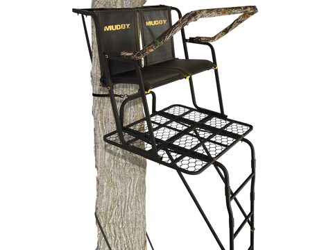 Muddy Outdoors The Partner 17' Double Ladder Treestand Steel Black